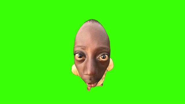 Bro With Long Face green screen