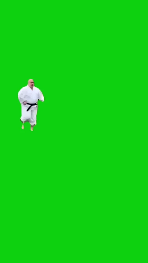Karate guy green screen