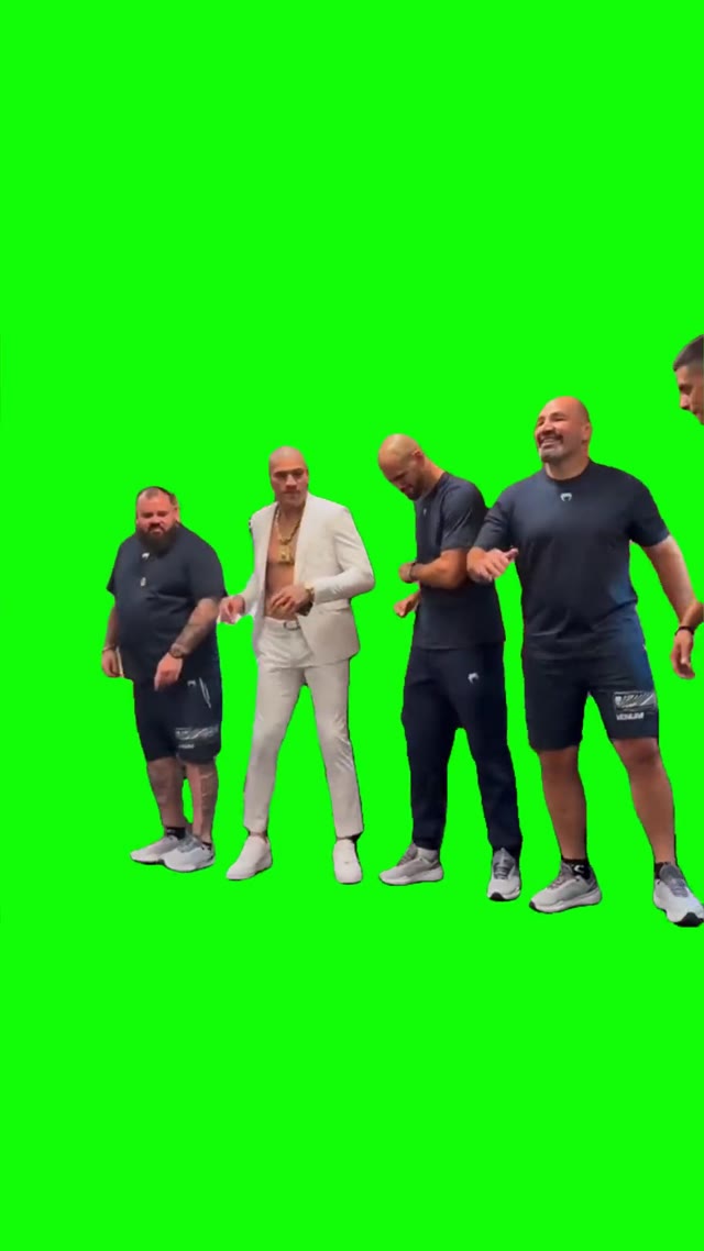 Alex Pereira and Team Dance green screen