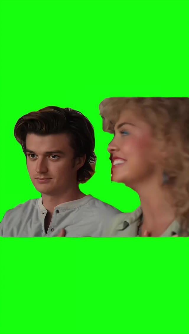 Awkwardly looking green screen