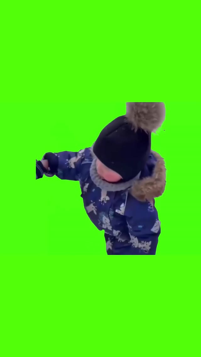 Baby Huh green screen
