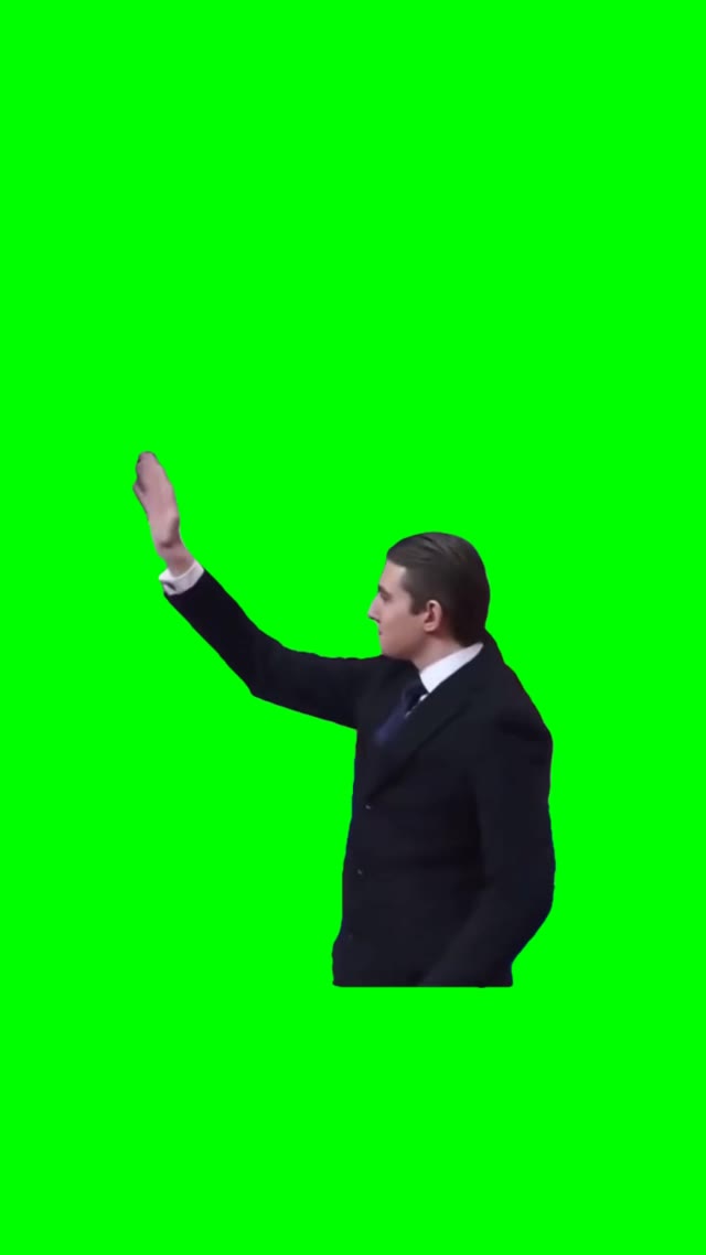 Barron Trump Waives green screen