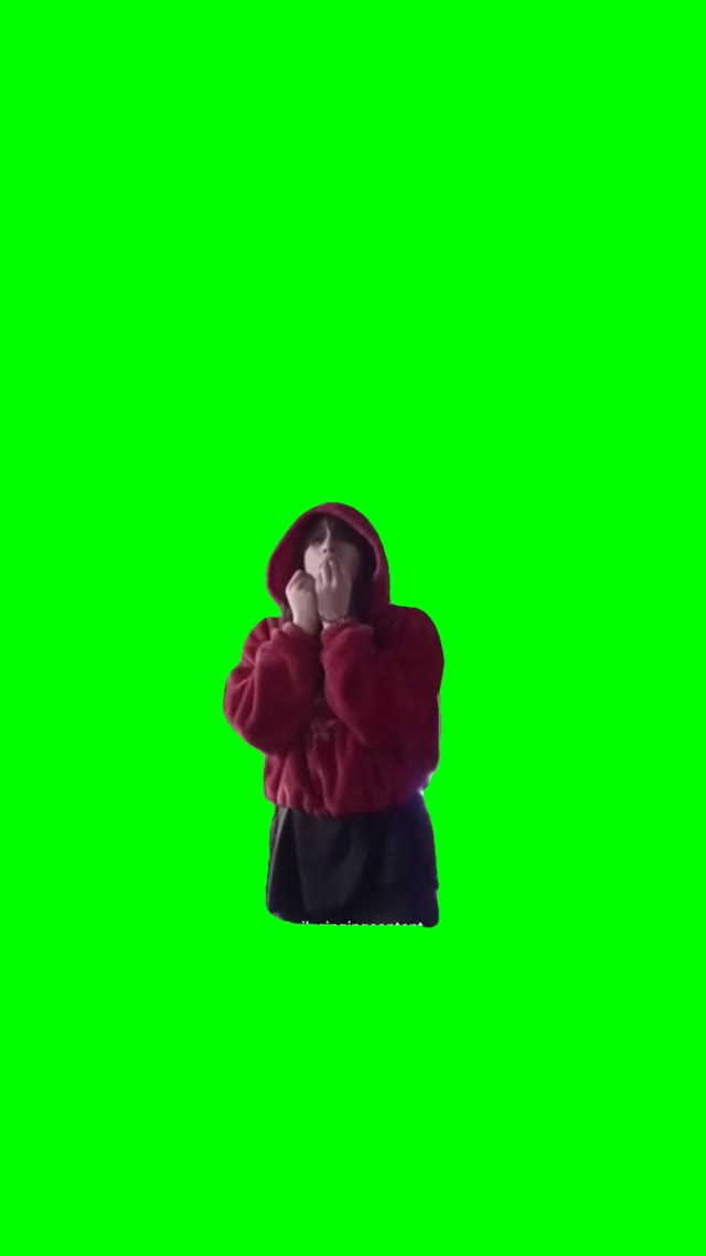 Beautiful singing Echoing green screen