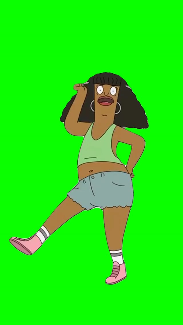 Bobs burger body dance green screen