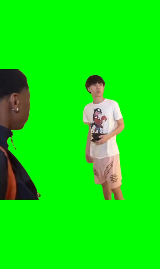Bro help me out we We  green screen