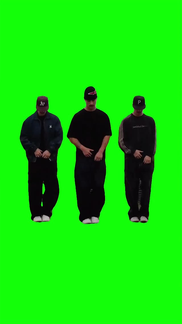 Cale little bit dance green screen