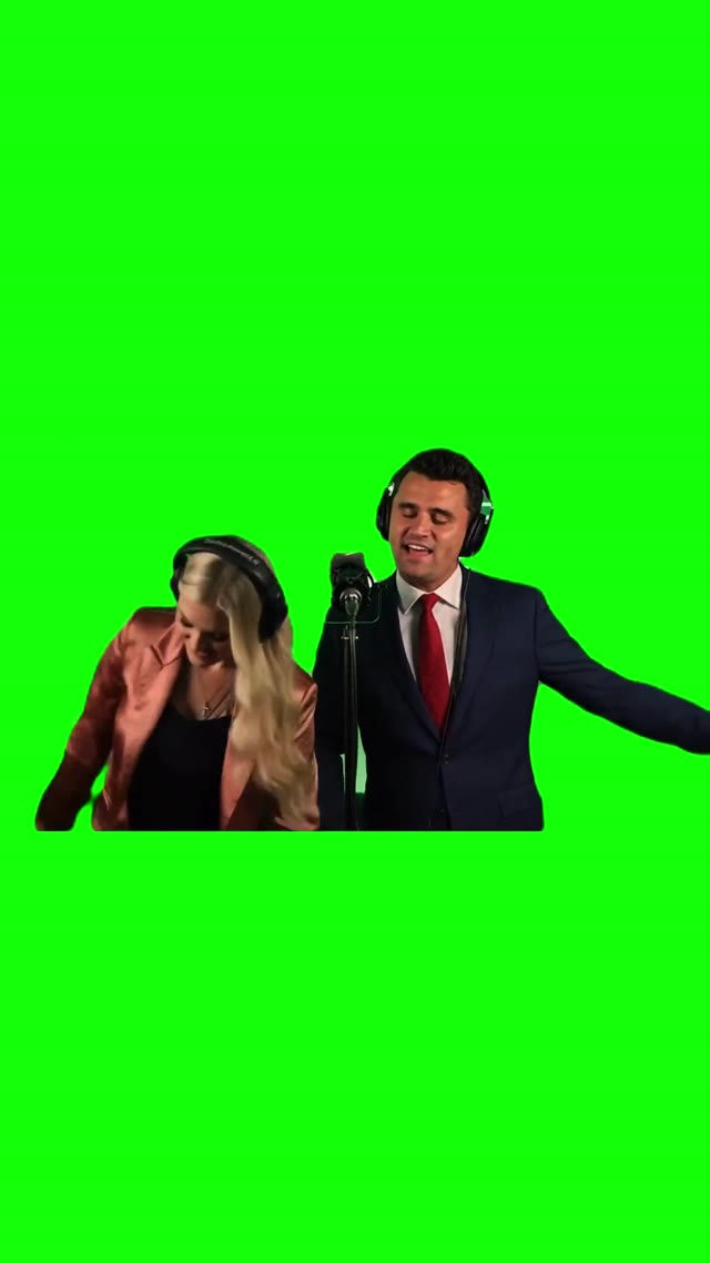 Charlie Kirk Singing green screen