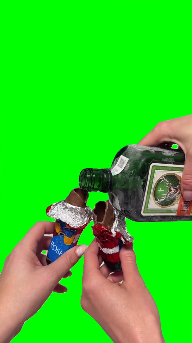 Chocolate Drinks green screen