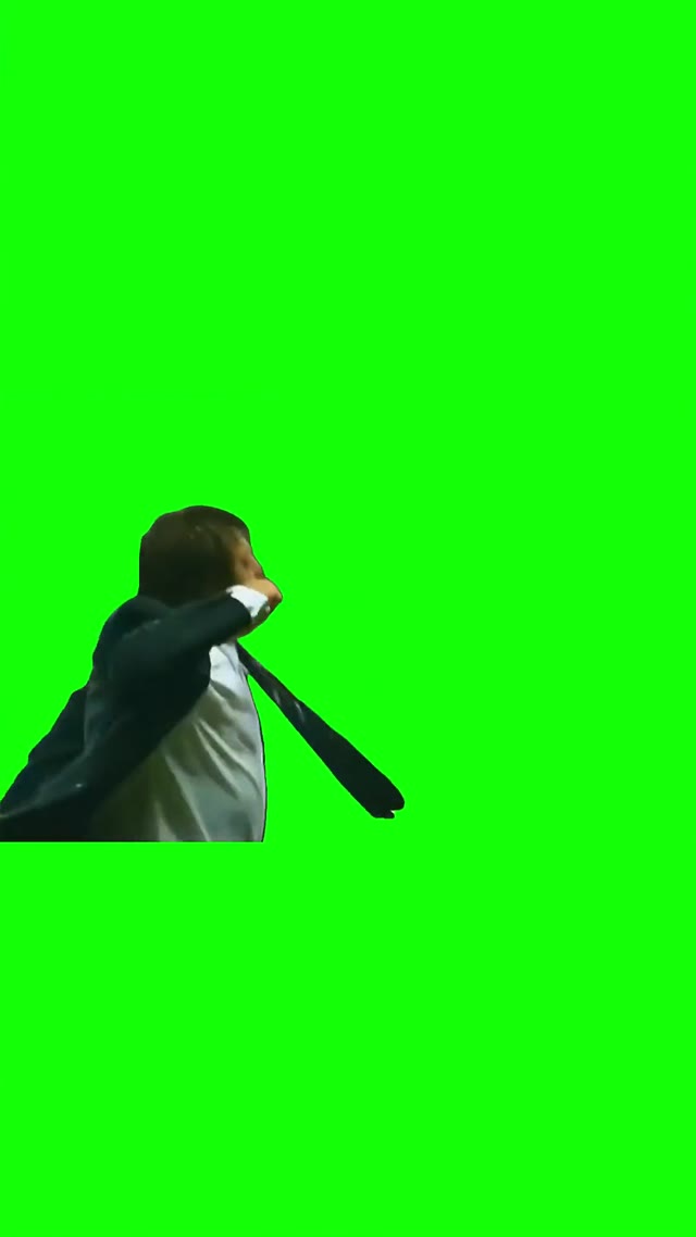 Coach celebration green screen