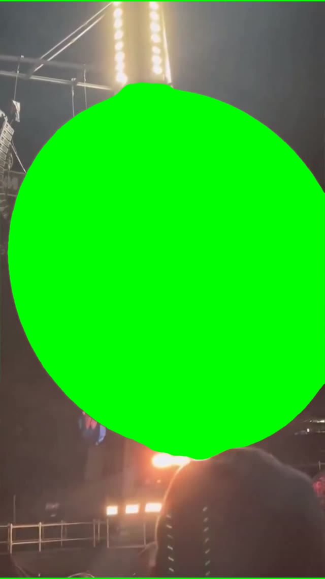 Coldplay Concert Screen in4k green screen