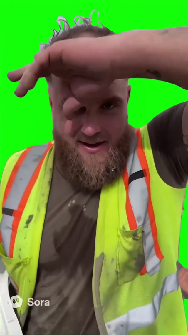 Construction Paul green screen