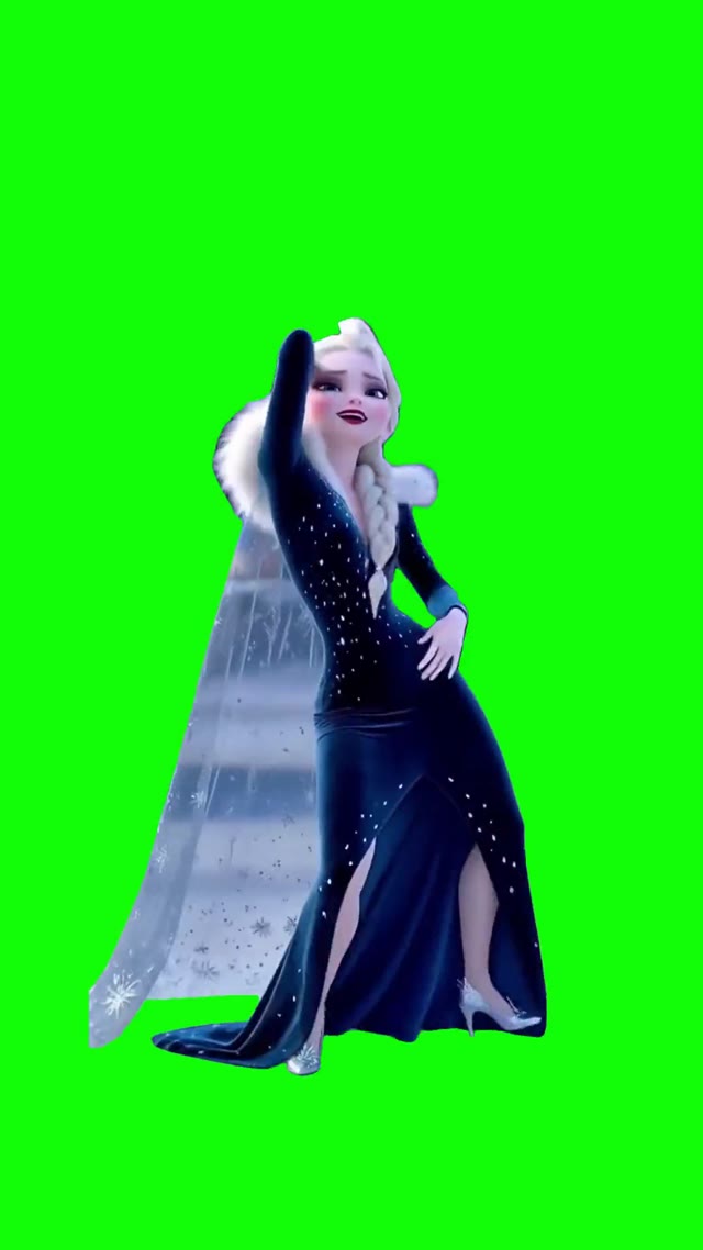 Elsa Talk the talk Dance green screen