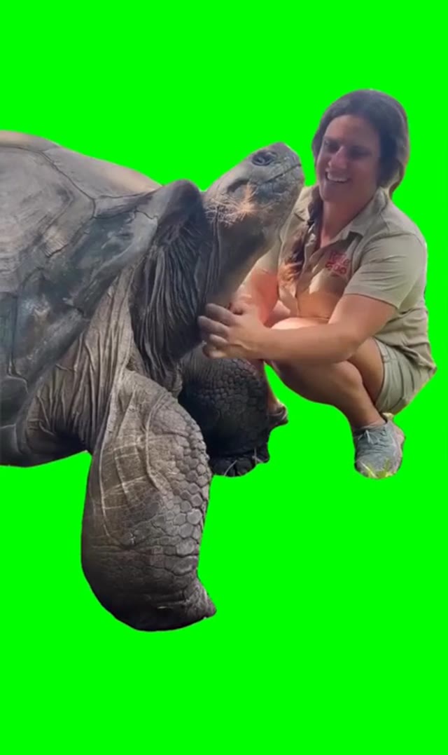Extending Neck  green screen