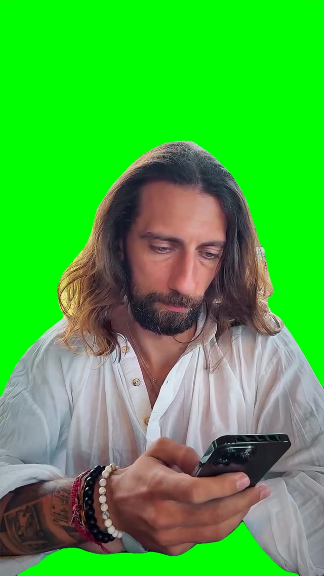 Eye roll green screen