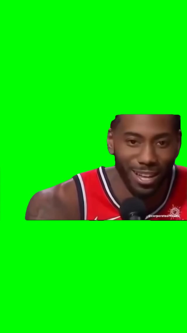Fake laugh green screen