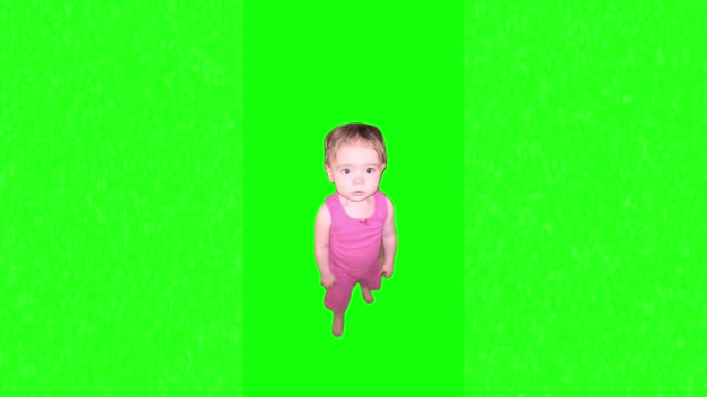 Girl Eyerolls green screen