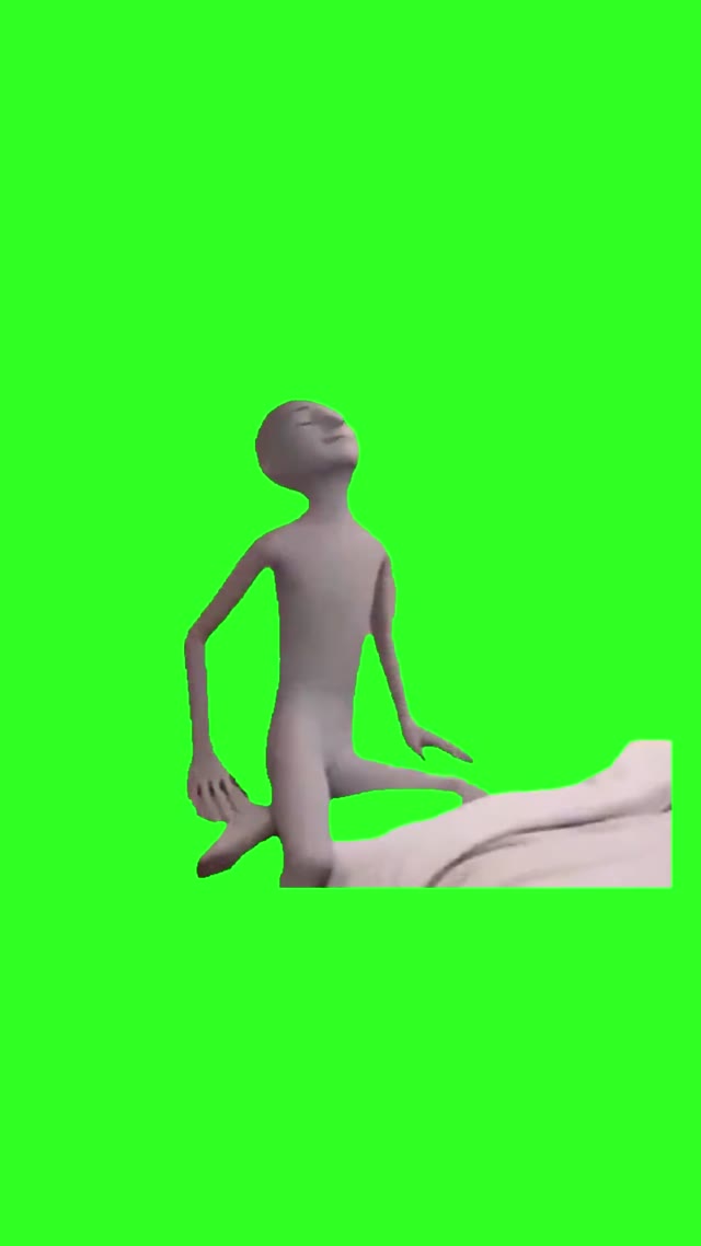 Going To Bed green screen