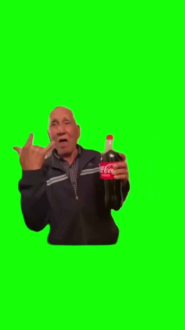 Grandpa Dancing green screen