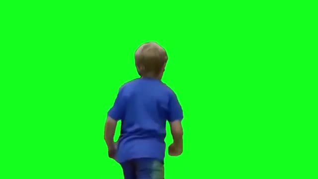 Wait a minute who are you Kazoo Kid green screen