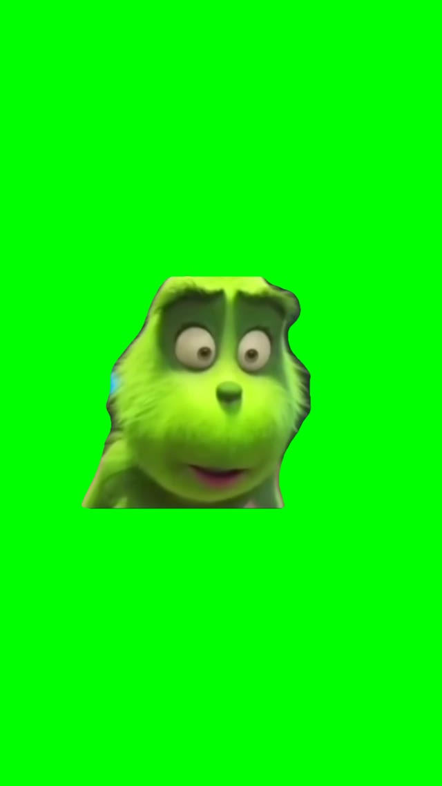 Grinch Turns Evil green screen