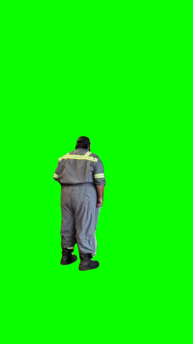 Guy dancing to goodies green screen
