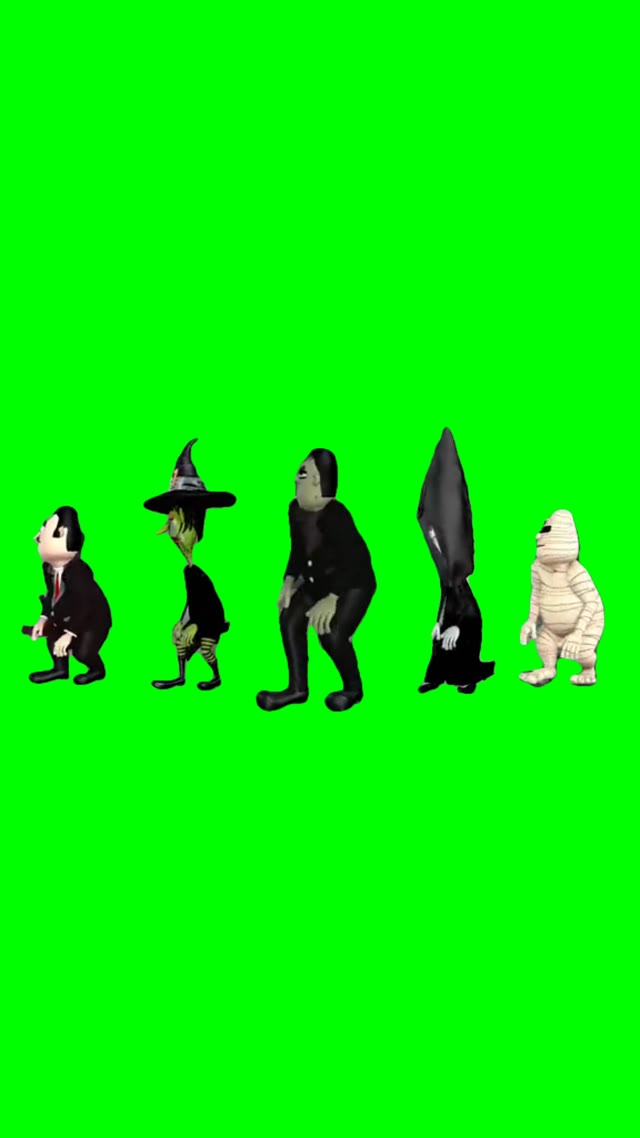 Halloween Dance green screen