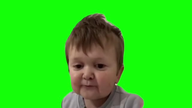 Hasbulla eating green screen