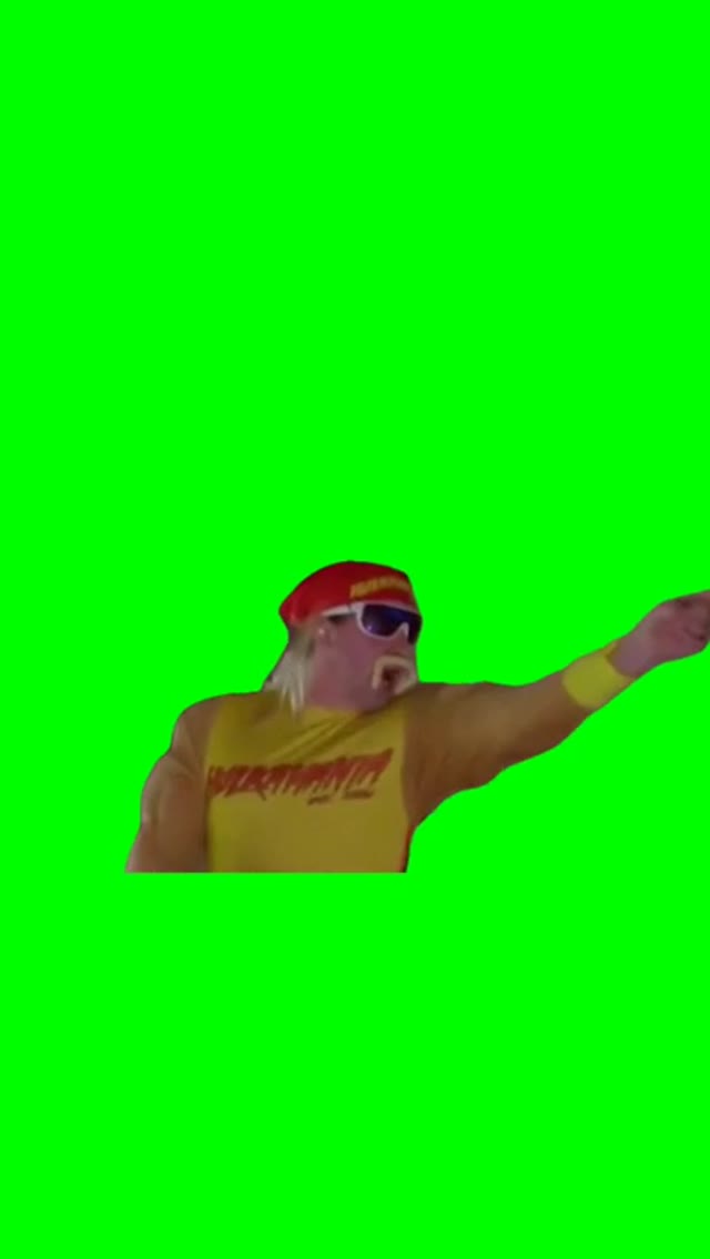 Hogan saying fk you fk you  green screen