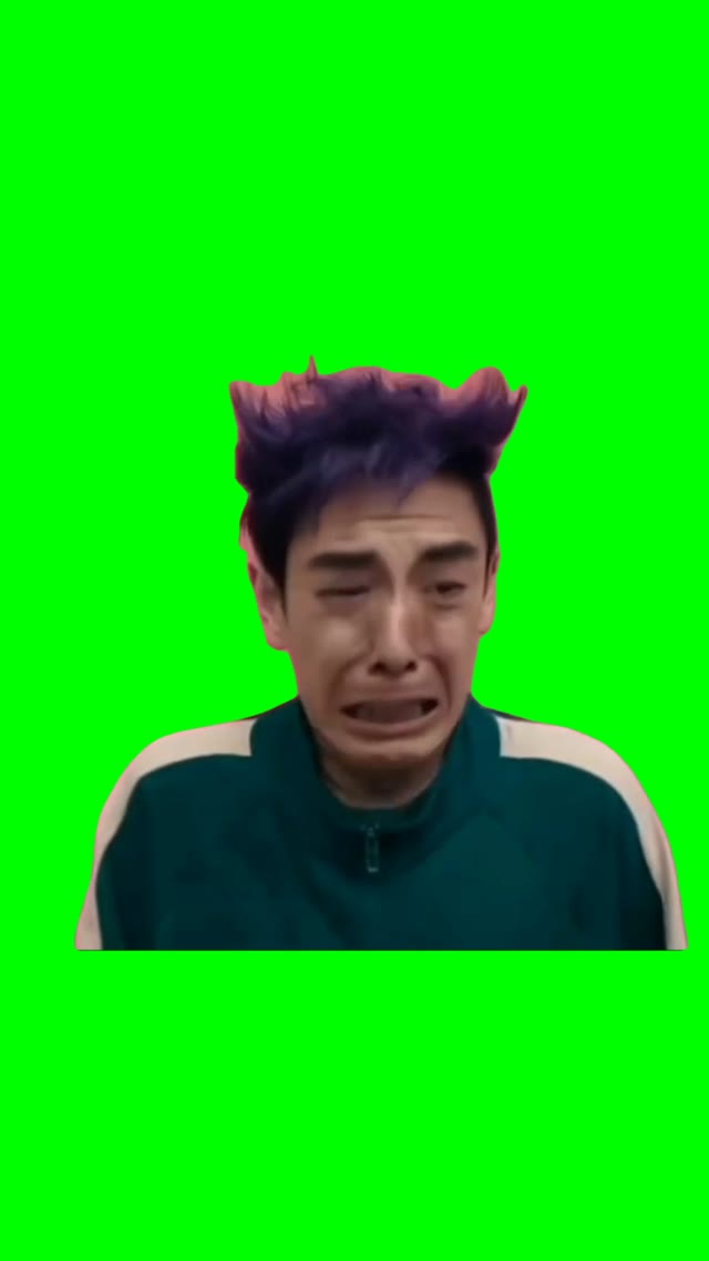 Hungry Thanos green screen