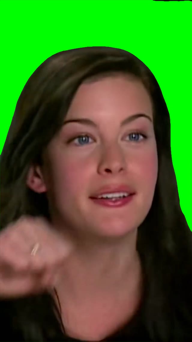 I had to do this green screen