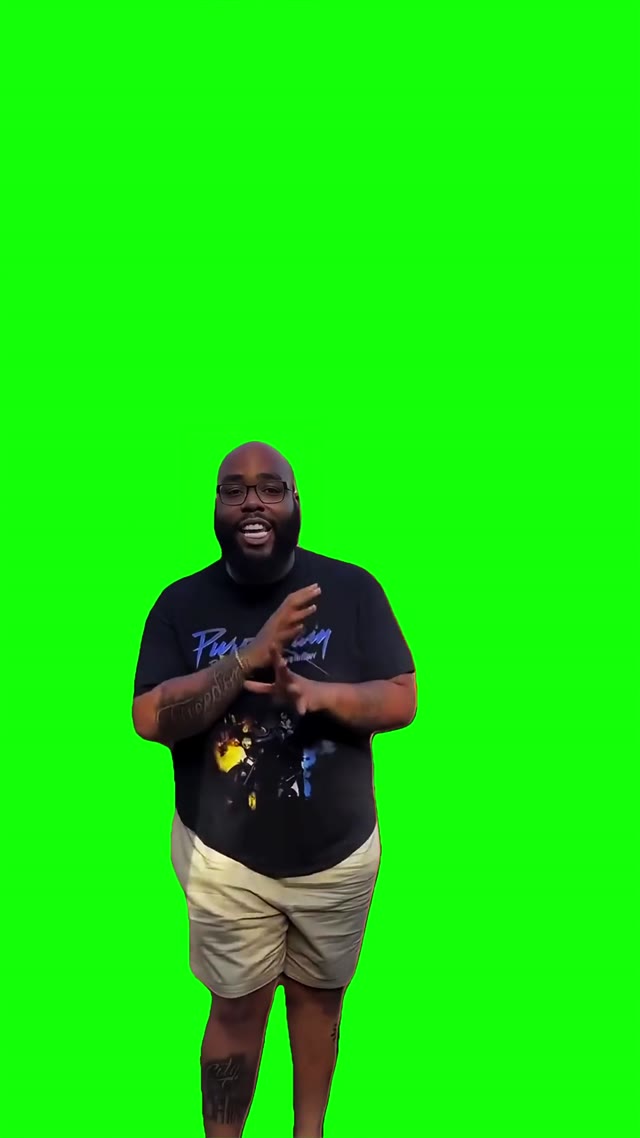 Im about to flip out green screen