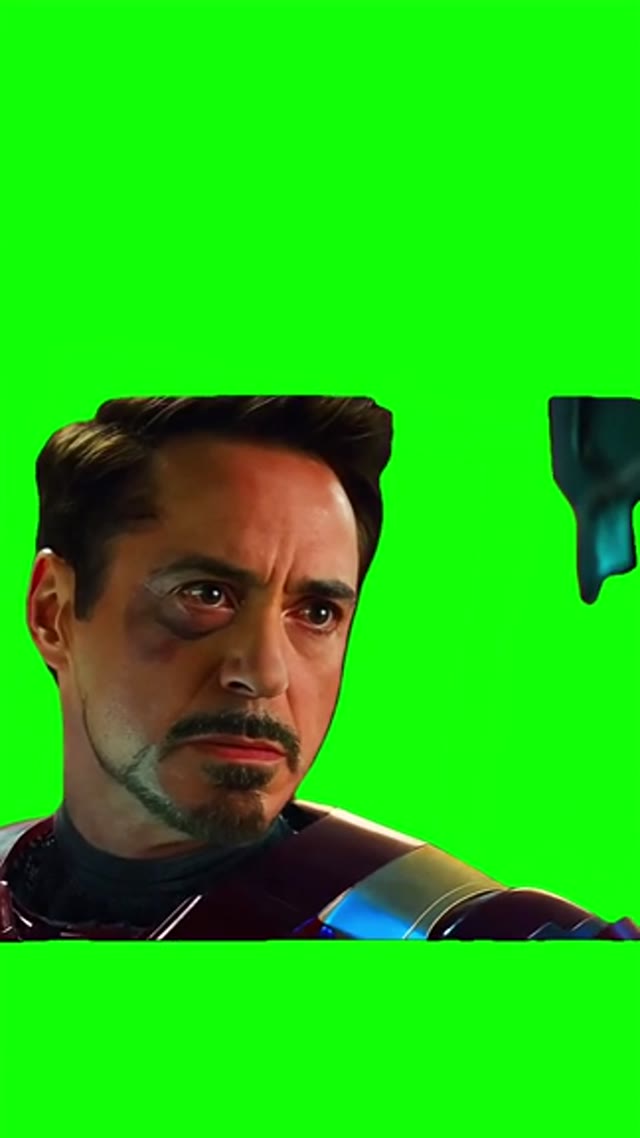 Ironman to Cap did you know  green screen
