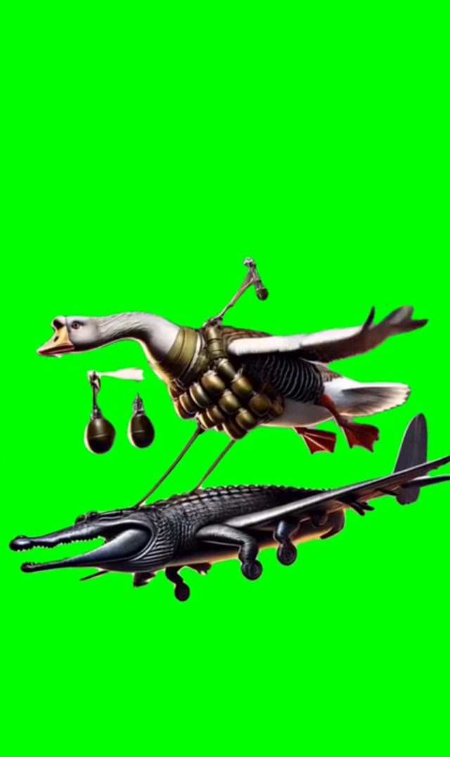 Italian brainrot green screen