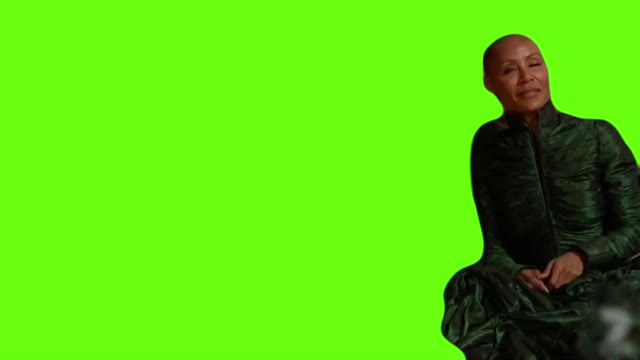 Jada Reacting to Will Smith Slap GI Jane Joke green screen