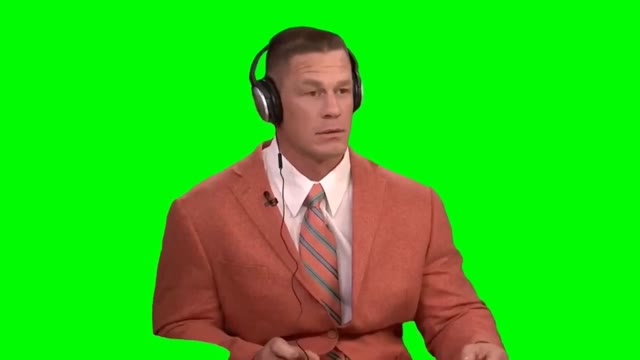 John Cena vibing to Cupid green screen