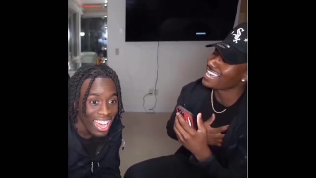 Kai laughing out loud green screen