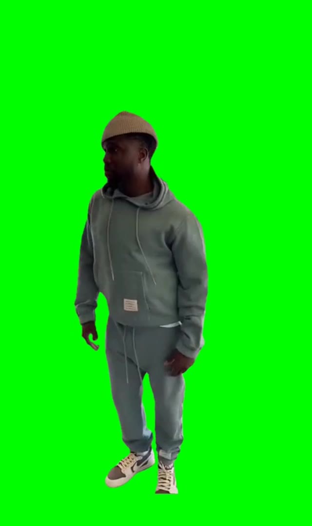 Kevin hart dancing green screen