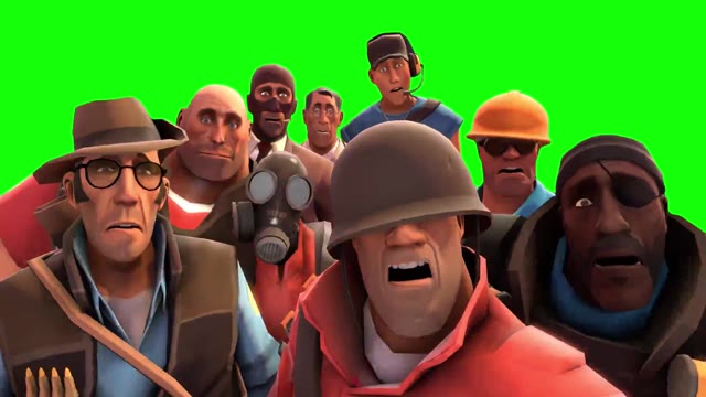 TF2 Mercs Live Reaction green screen