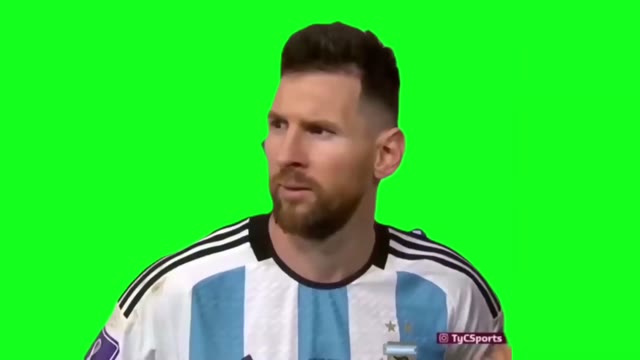 Lionel Messi Que Miras Bobo green screen