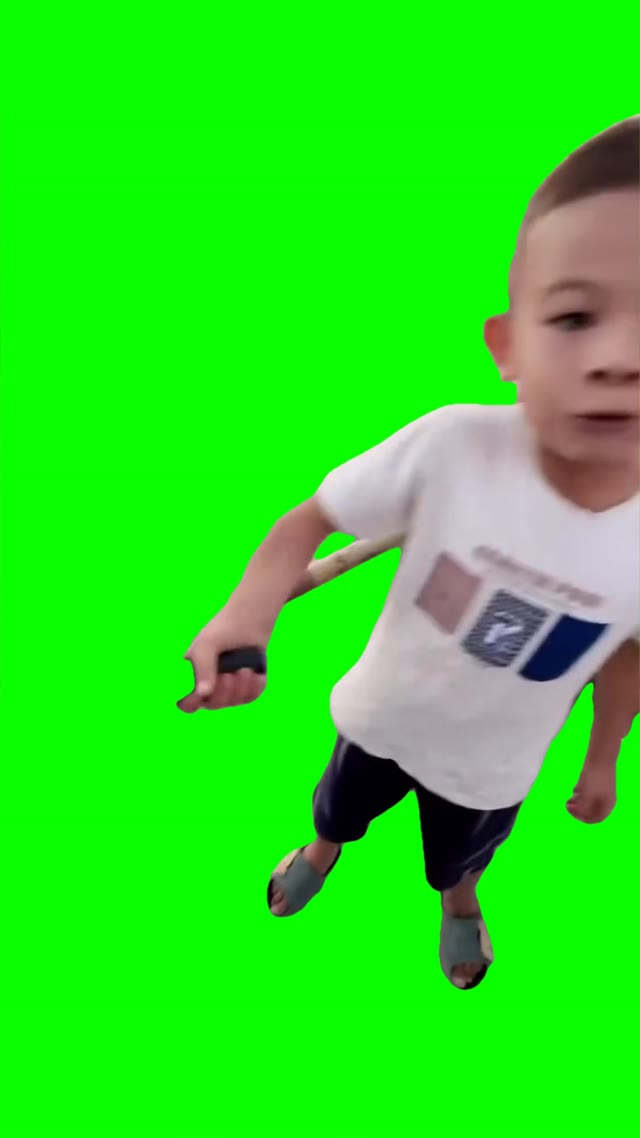 Lis revving the bike green screen