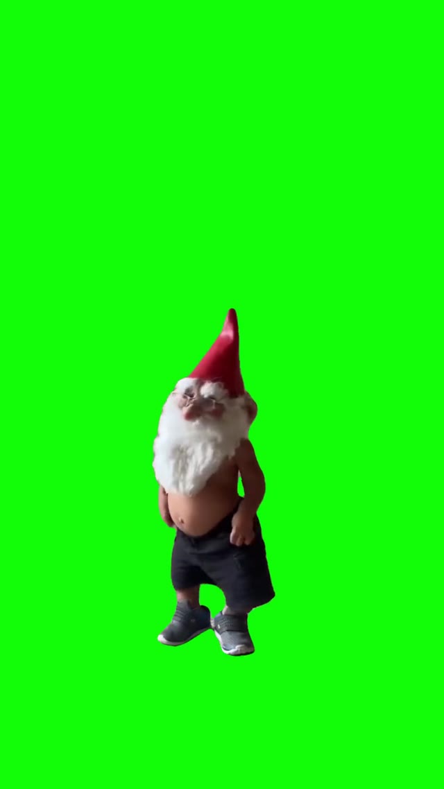 Little gnomeo dancing green screen