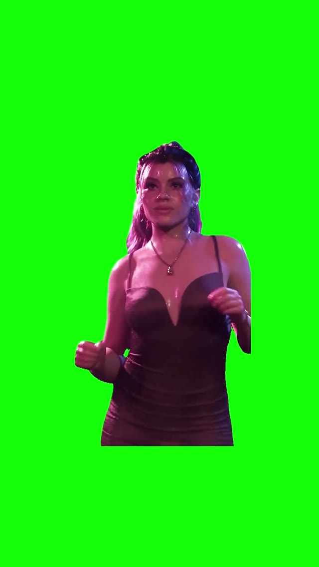Lucia Caminos From GTA 6 Is Dancing green screen