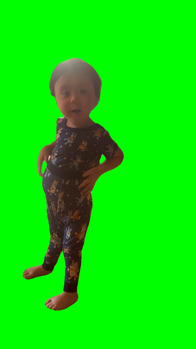 Maverick with long pants green screen