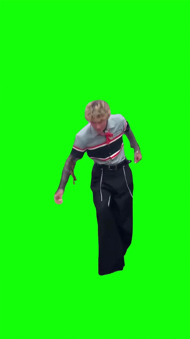 Mgk Dancing green screen