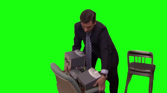 Michael Scott With Speaker Everybody Dance Now green screen