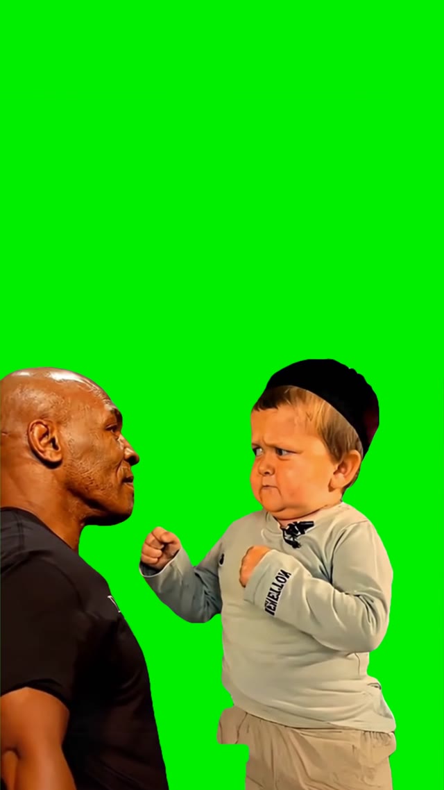 Mike Tyson X Hasbulla green screen