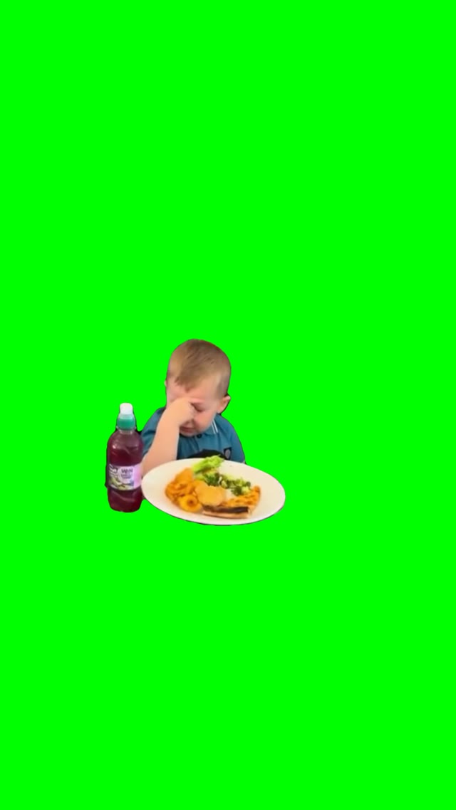 Miles embarrassed green screen