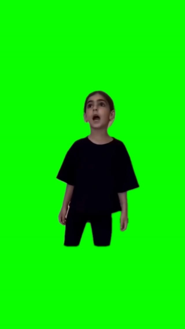 Mom Ahhh green screen