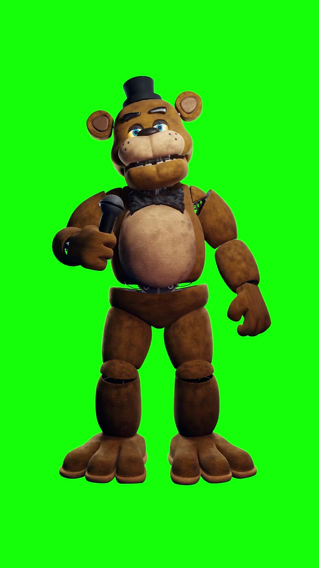 Movie Design Freddy FNaF green screen