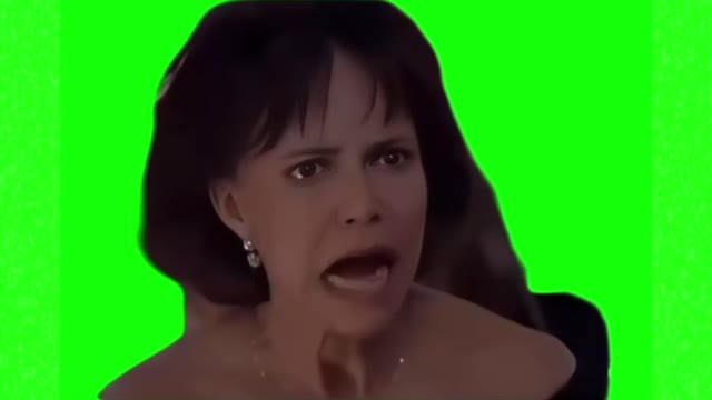 Oh my god the whole time green screen